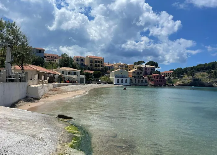 Beachfront Apartment, Center Village, 20m - Near Myrtos - Fiskardo דירה *